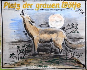 Ein Kunstwerk von Schnucke - einem der Grauen Wölfe