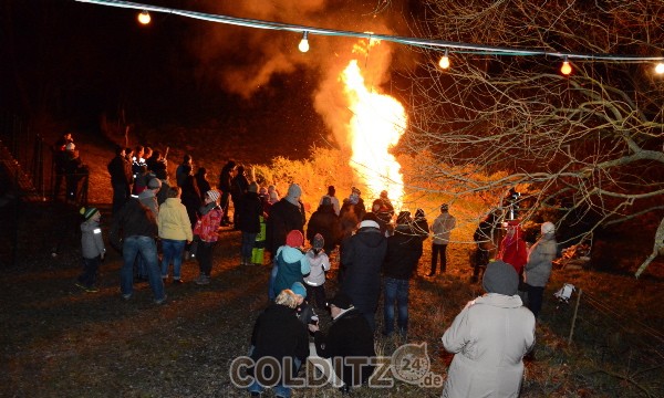 Christbaumverbrennung in Hausdorf 2016