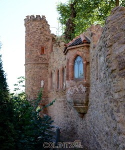 Die Parkanlage der Burg Mildenstein