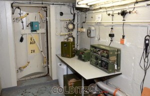 Schleuse im Bunker zur Dekontaminierung