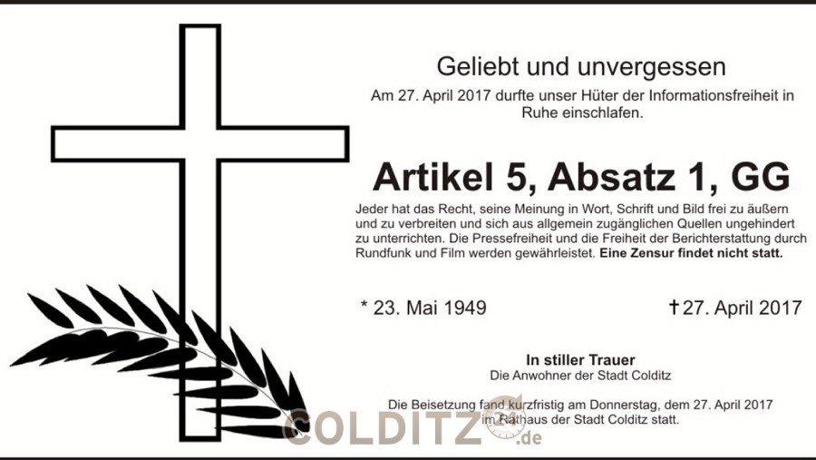 Danke dem Grafiker der Anzeige - auch eine Meinung