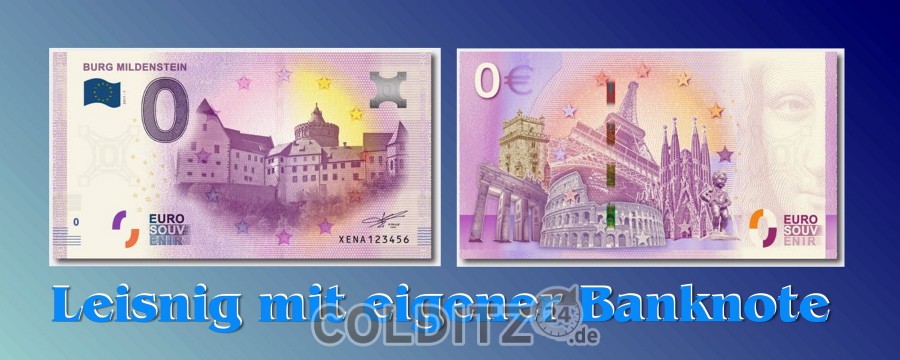 Banknote mit der Burg Mildenstein