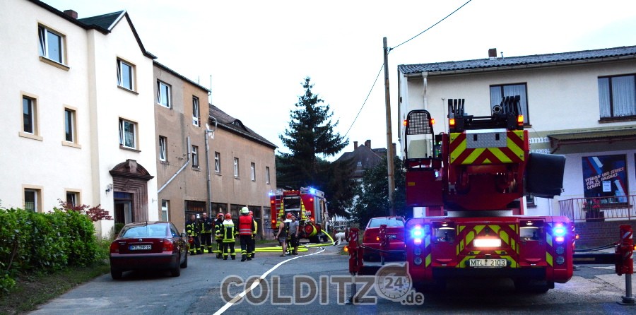 Großer Einsatz am Colditzer Albertplatz