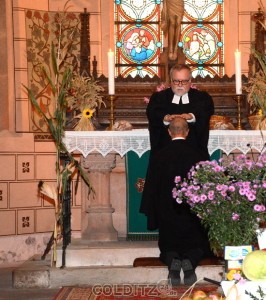 Mit Gottes Segen wird er in den Ruhestand geschickt...