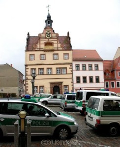 Erhöhte Polizeipräsenz in Colditz