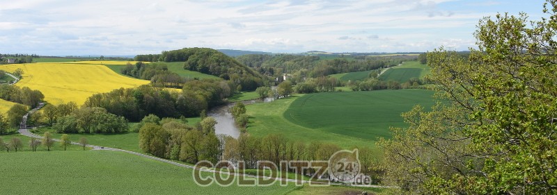 Ein herrlicher Blick in das Tal der Zwickauer Mulde