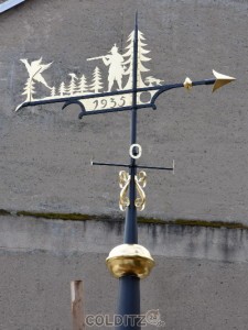 Turmkugel mit Wetterfahne