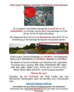 Flyer gegen den Neuaufschluss