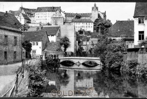 Nie wieder zu sehen: das "Klein Venedig" oder wie es Historiker eher vergleichen "Klein Heidelberg" -über dem Fluss das Schloss