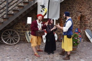 Zurück in eine kulturelle Hochzeit auf Burg Mildenstein 