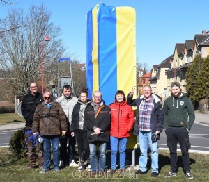Die aktive Gruppe vor dem Aufruf - Frieden in der Ukraine
