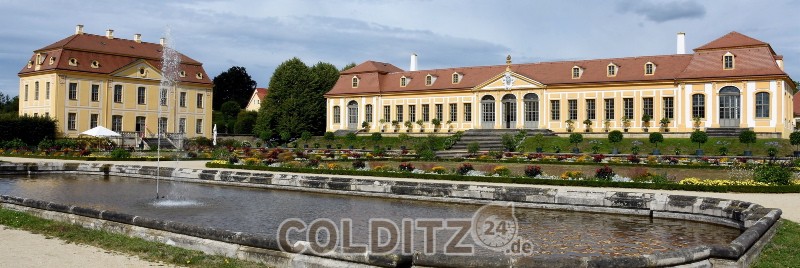 Barockgarten mit Friedrichschlösschen und oberer Orangerie