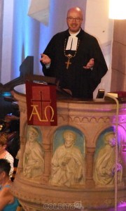 Landesbischof Tobias Bilz bei der Predigt
