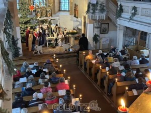 Heilig Abend mit dem Krippenspiel in der Zschirlaer Kirche (Foto: Mark Zocher)
