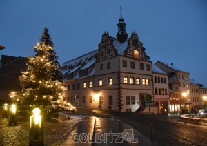 Weihnachtliche Stimmung auf dem Colditzer Marktplatz