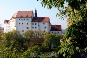 Blick von der Hainburg auf den alten Schlossteil