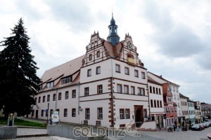 Das Renaissance-Rathaus auf dem Markt