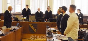 Strafkammer im Landgericht  Leipzig mit Oberrichter Dr. Stadler