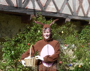 In der Rochsburg hatte eine nette Osterhäsin Dienst..,
