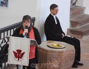 Andrea Kleefeld erzählte über die Geschichte des Flötenkreises