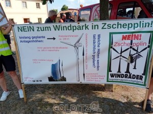 Demonstranten tun ihre Meinung kund