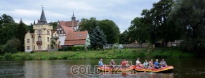 Auf der Freiberger - vorbei am Schloss Podelwitz