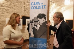 Thomas Pantke (Bürger-Initiative Capa-Haus) im Gespräch mit R. Thiede