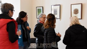 Lockere Uterhaltung mit der Künstlerin