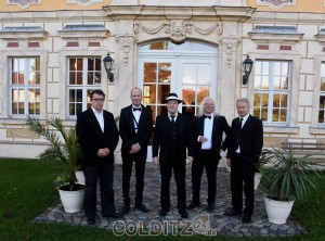 Die Jazz-Band am barocken Jagdhaus Kössern