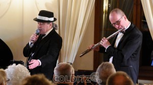 Frank Metz Tonelli (Gesang) und Torsten Walther (Saxophon / Querflöte)