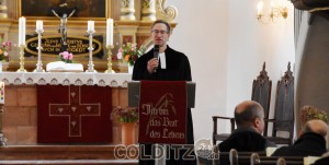 Pfarrer Ulrich Jasmer erinnert an das Wirken der Unterstützer Luthers