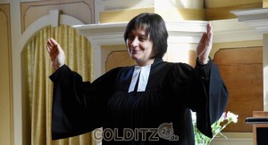 Pfarrerin Dorothea Schanz segnete alle Besucher des Gottesdienstes