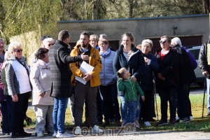 Matthias Kluge spricht im Namen des Verein´s Leisenauer Dorfleben e.V.