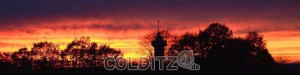 Abendstimmung über dem Heimatturm